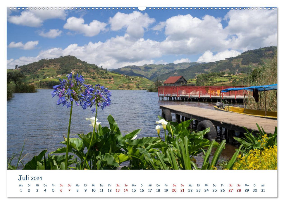 Wanderlust Uganda - natural beauty of East Africa (CALVENDO Premium Wall Calendar 2024) 