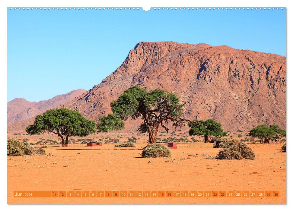 On the road in Namibia - from the Fishriver to the Epupa Falls (CALVENDO wall calendar 2024) 
