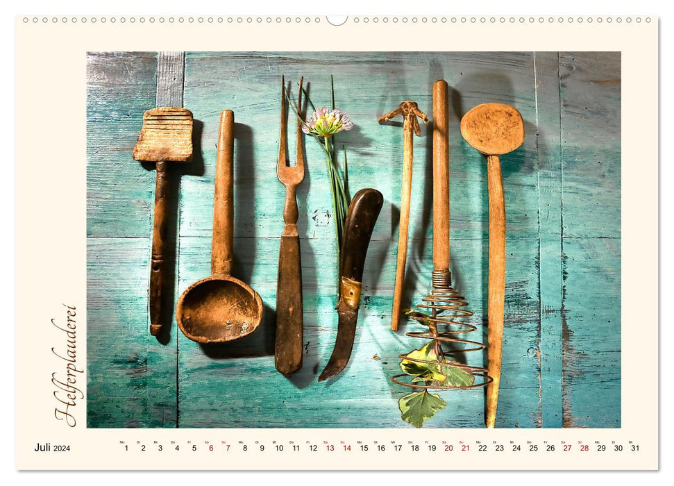 Kitchen chat - nostalgic moments (CALVENDO Premium Wall Calendar 2024) 