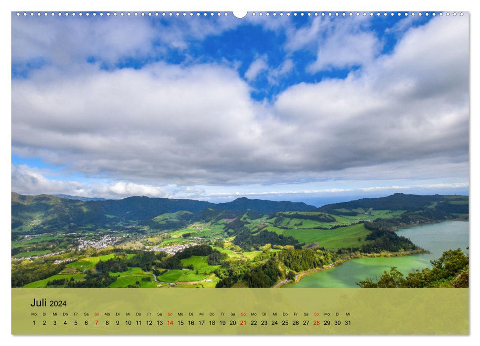 Azores Island São Miguel (CALVENDO Premium Wall Calendar 2024) 