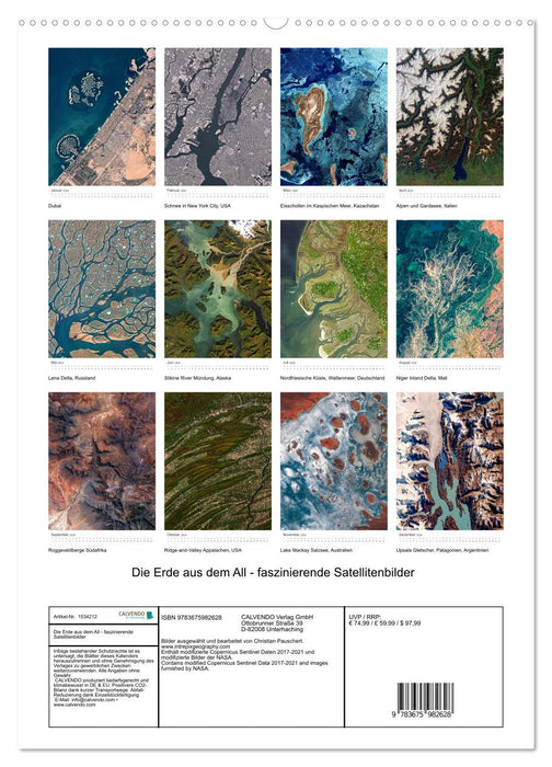 The Earth from Space (CALVENDO Premium Wall Calendar 2024) 