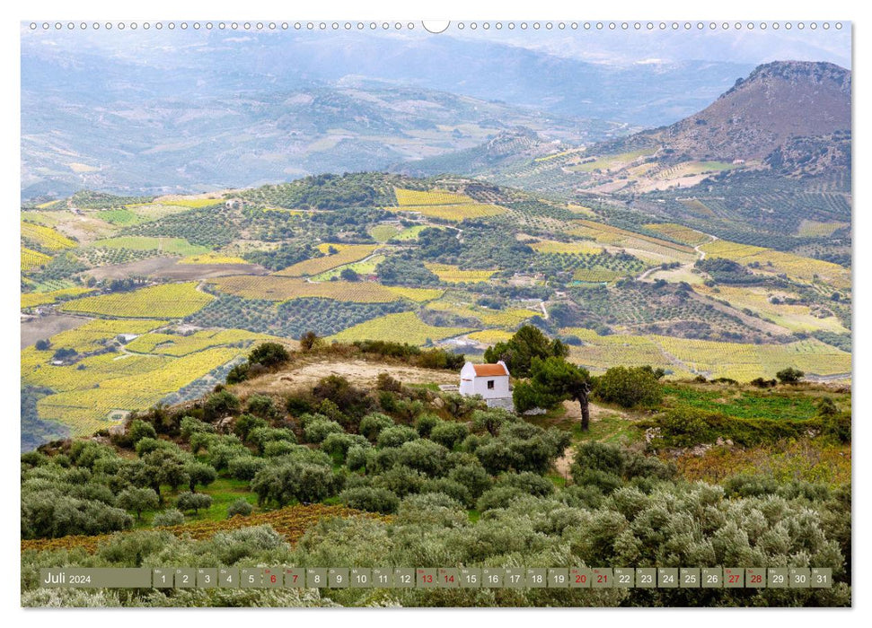 Island world of Crete (CALVENDO Premium Wall Calendar 2024) 