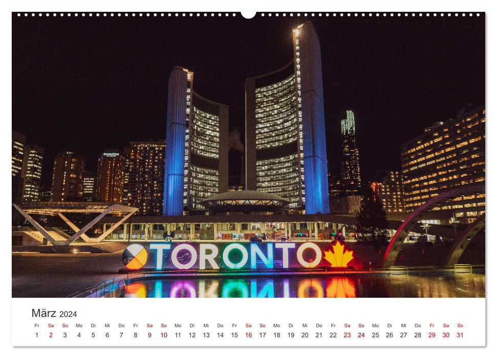 Toronto - Insights into a great city. (CALVENDO wall calendar 2024) 