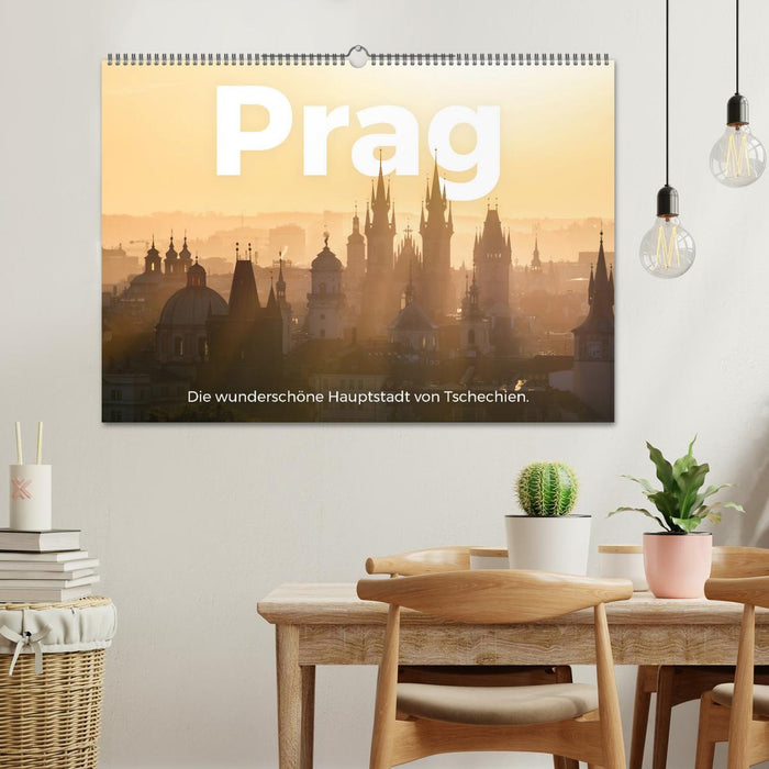 Prague – La belle capitale de la République tchèque. (Calendrier mural CALVENDO 2024) 