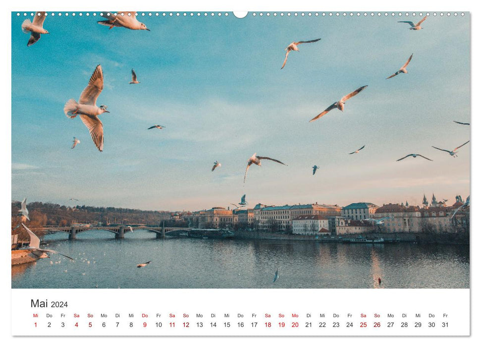 Prague - The beautiful capital of the Czech Republic. (CALVENDO wall calendar 2024) 