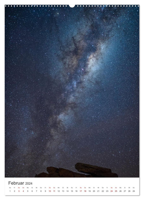Ciel nocturne magique - Des clichés uniques de la Voie Lactée. (Calendrier mural CALVENDO 2024) 