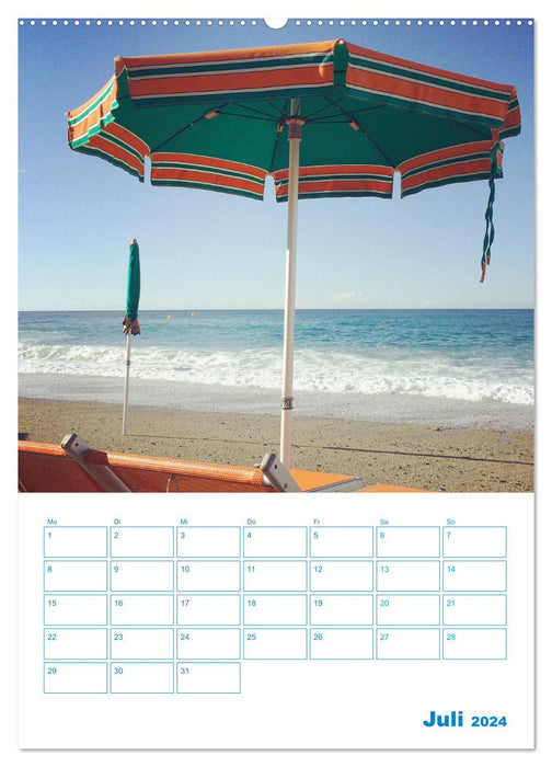 Blauer Ligurien Sommer (CALVENDO Premium Wandkalender 2024)