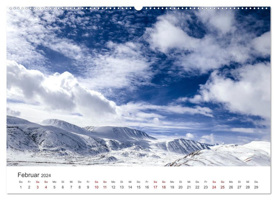 Mongolia - nature to the horizon (CALVENDO wall calendar 2024) 