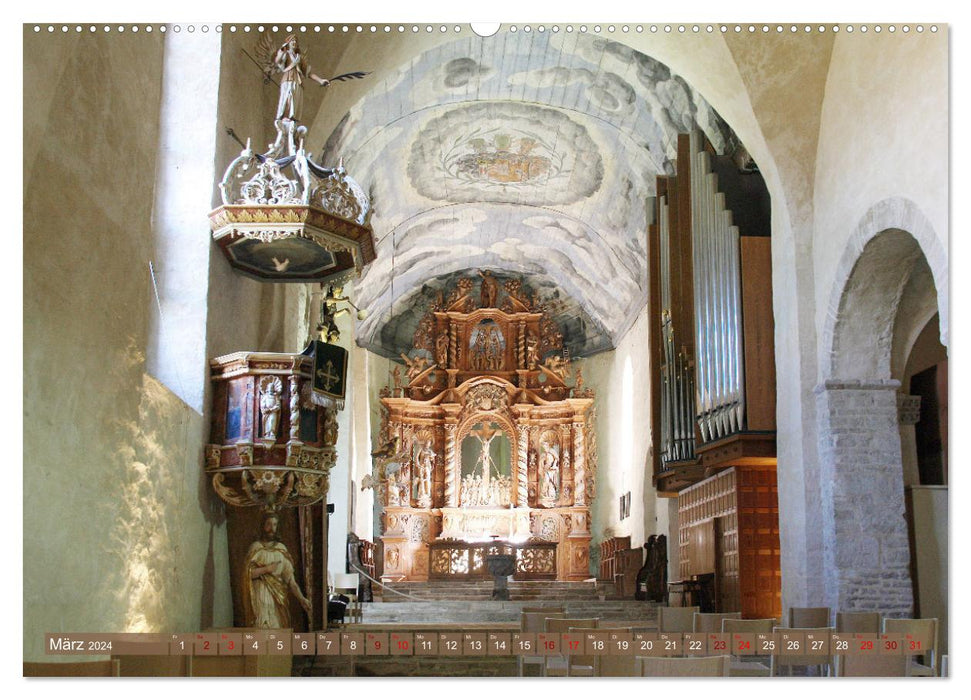 Ilsenburg with its monastery and impressions of Drübeck Monastery (CALVENDO Premium Wall Calendar 2024) 