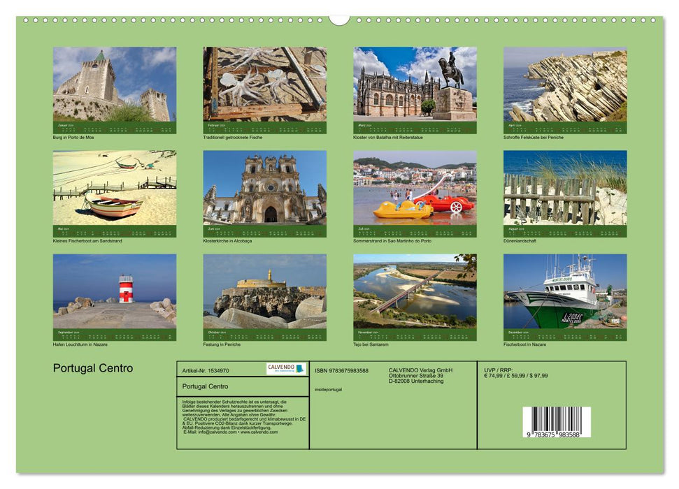 Portugal Centro (CALVENDO Premium Wandkalender 2024)