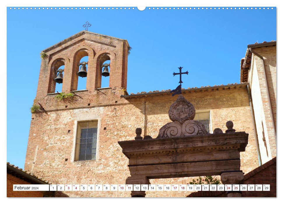 Siena - Welterbe in der Toskana (CALVENDO Wandkalender 2024)