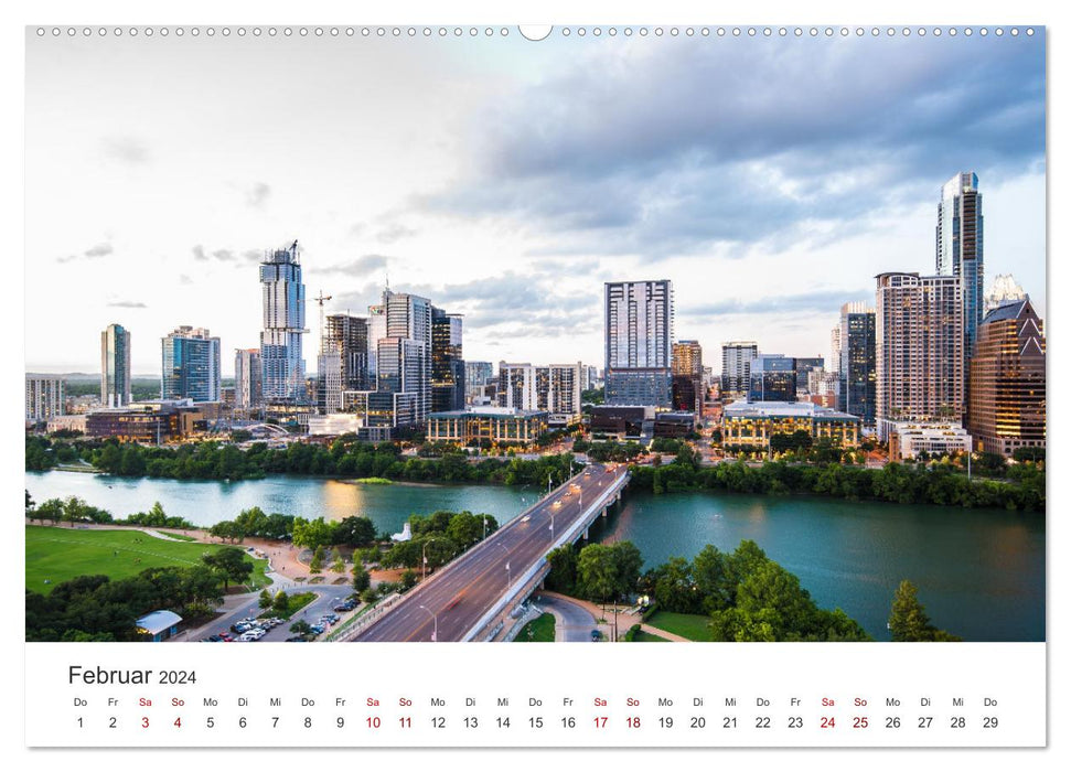 Houston - Space City (CALVENDO Wandkalender 2024)