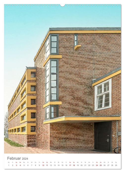 Magdeburg - Modernism - New Building - Bauhaus (CALVENDO Premium Wall Calendar 2024) 