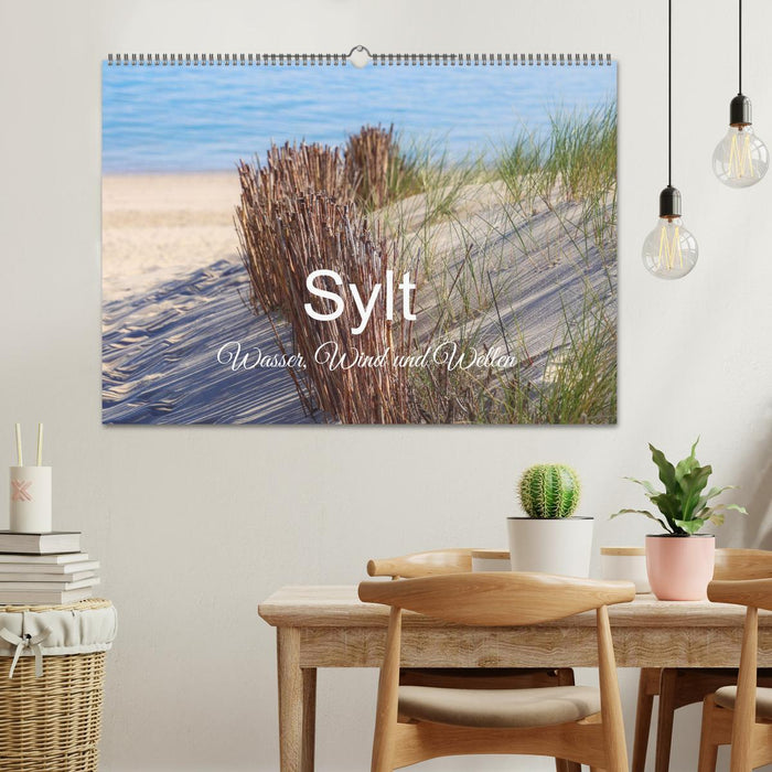 Sylt - Wasser, Wind und Wellen (CALVENDO Wandkalender 2024)