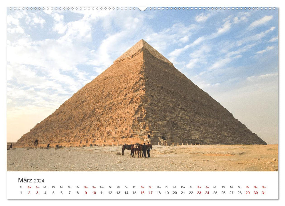 Ägypten - Einzigartige Bauten und spektakuläre Motive. (CALVENDO Wandkalender 2024)