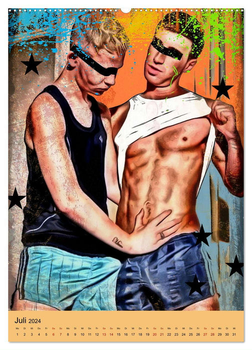 Männlich sportlich und sexy von Nico Bielow (CALVENDO Premium Wandkalender 2024)