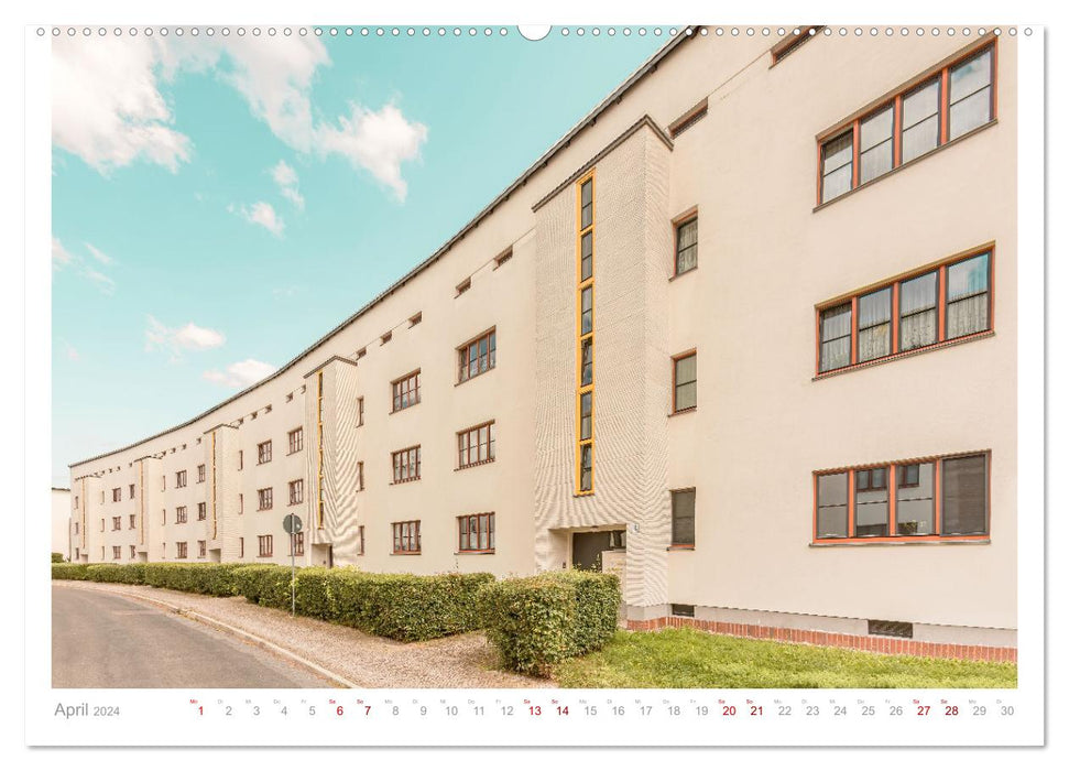 Magdeburg - Neues Bauen - Moderne - Bauhaus (CALVENDO Premium Wandkalender 2024)