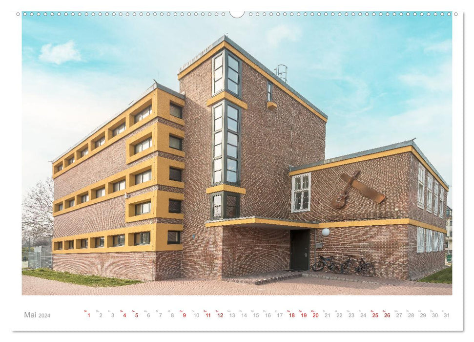 Magdeburg - New Building - Modernism - Bauhaus (CALVENDO Premium Wall Calendar 2024) 