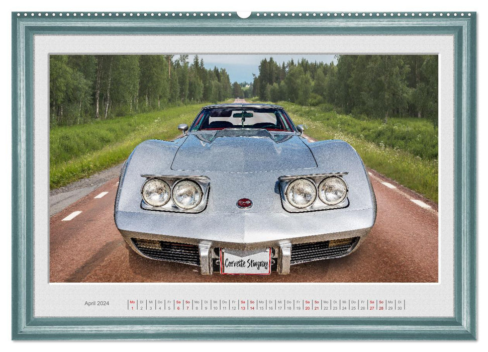 Classic cars looked in the face (CALVENDO Premium Wall Calendar 2024) 