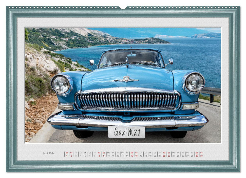 Classic cars looked in the face (CALVENDO Premium Wall Calendar 2024) 