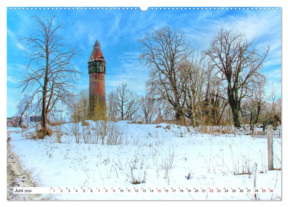 Winter in East Prussia - Pictures from an icy land (CALVENDO Premium Wall Calendar 2024) 