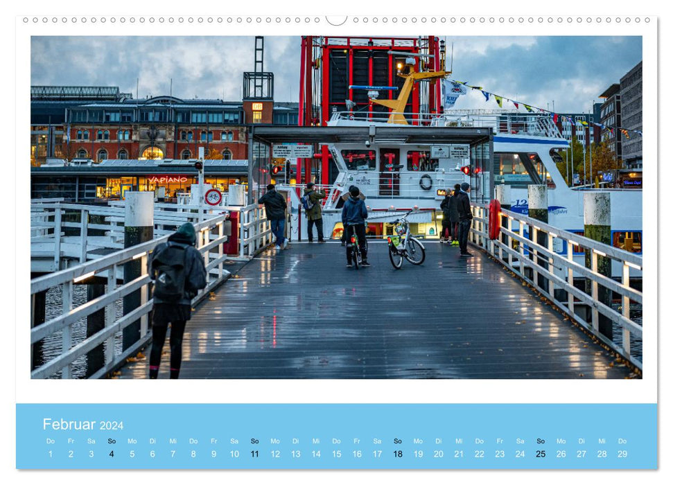 Kiel: Maritime Impressionen (CALVENDO Premium Wandkalender 2024)