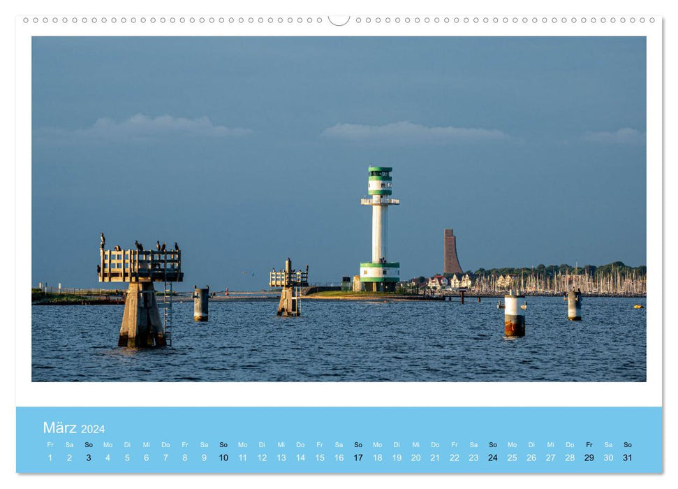 Kiel: Maritime Impressions (CALVENDO Premium Wall Calendar 2024) 