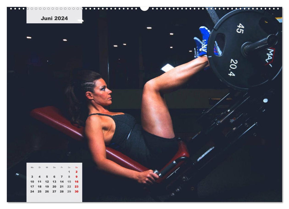 Fit durch das Jahr. Training für einen gesunden Körper (CALVENDO Wandkalender 2024)