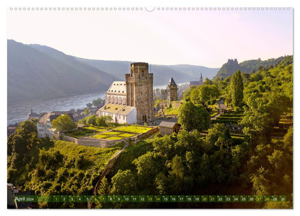 Castle romance on the Rhine (CALVENDO Premium Wall Calendar 2024) 