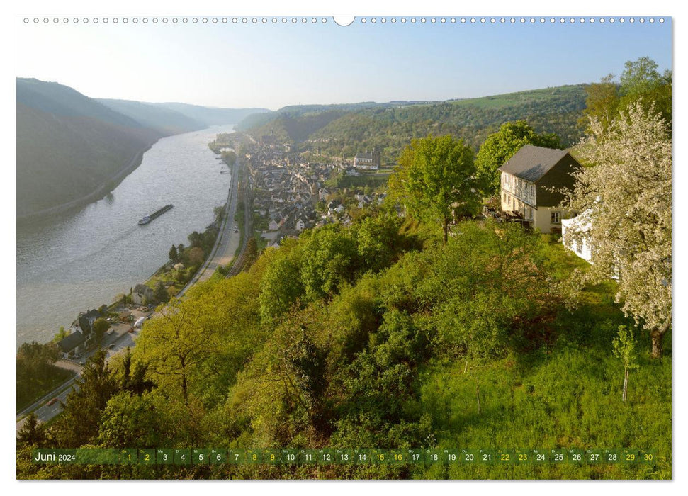 Castle romance on the Rhine (CALVENDO Premium Wall Calendar 2024) 