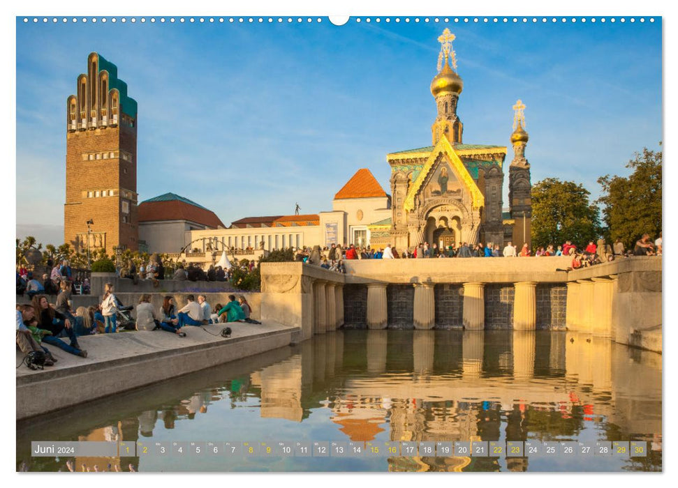 Darmstadt im Licht (CALVENDO Wandkalender 2024)