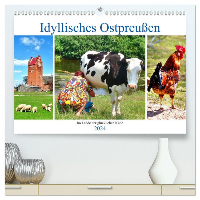 Idyllisches Ostpreußen - Im Lande der glücklichen Kühe (CALVENDO Premium Wandkalender 2024)