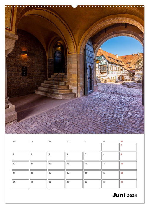 La Wartburg de Thuringe (Calvendo Premium Wall Calendar 2024) 