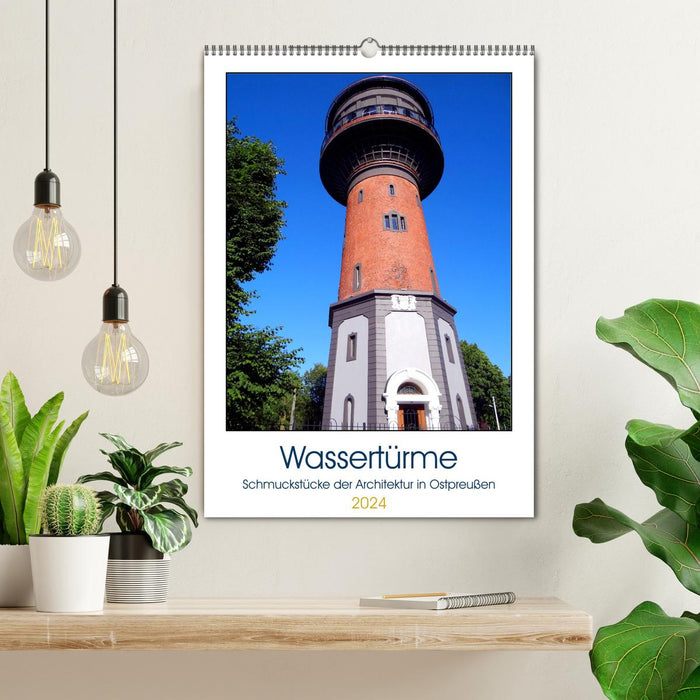 Water towers - architectural gems in East Prussia (CALVENDO wall calendar 2024) 