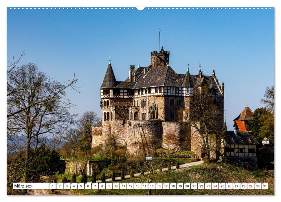 Werra Burgen Steig (CALVENDO Premium Wandkalender 2024)