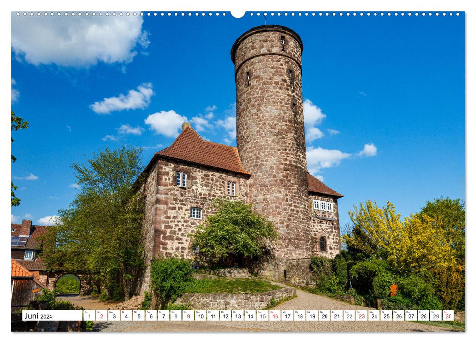 Werra Burgen Steig (CALVENDO Premium Wandkalender 2024)