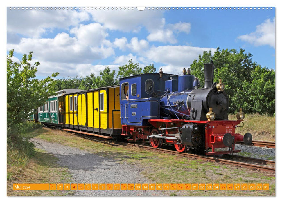 Trains à vapeur en Allemagne (Calvendo Premium Wall Calendar 2024) 