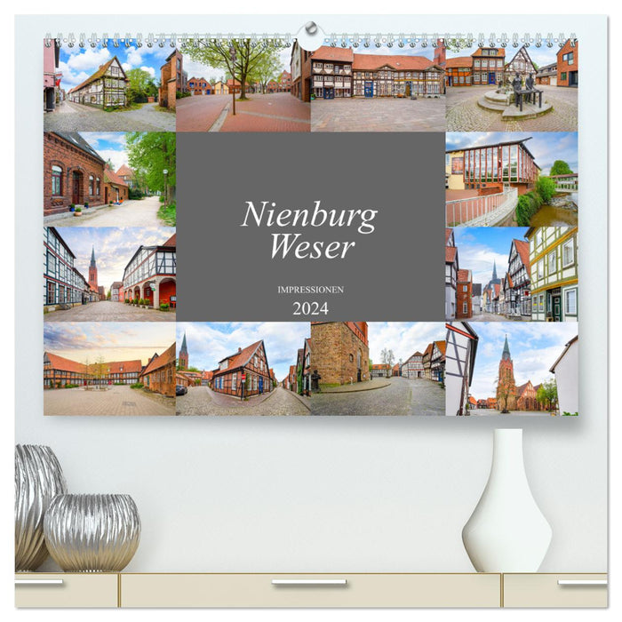 Nienburg Weser Impressionen (CALVENDO Premium Wandkalender 2024)