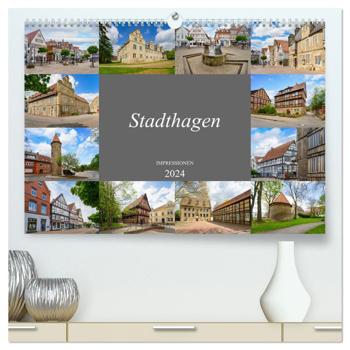 Stadthagen Impressionen (CALVENDO Premium Wandkalender 2024)