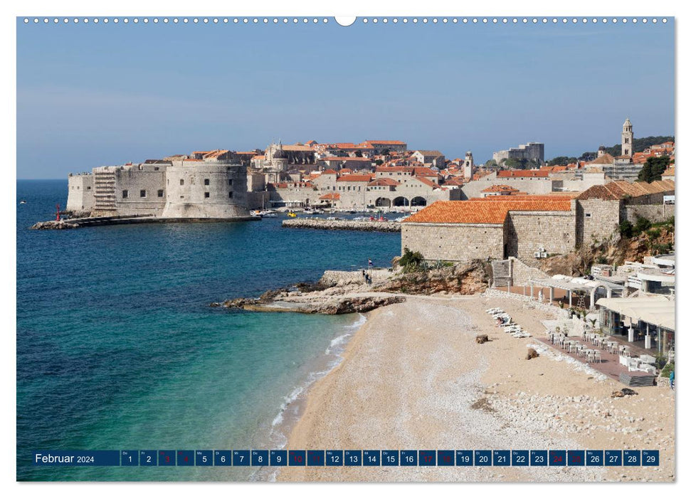 Weltkulturerbe Dubrovnik (CALVENDO Premium Wandkalender 2024)