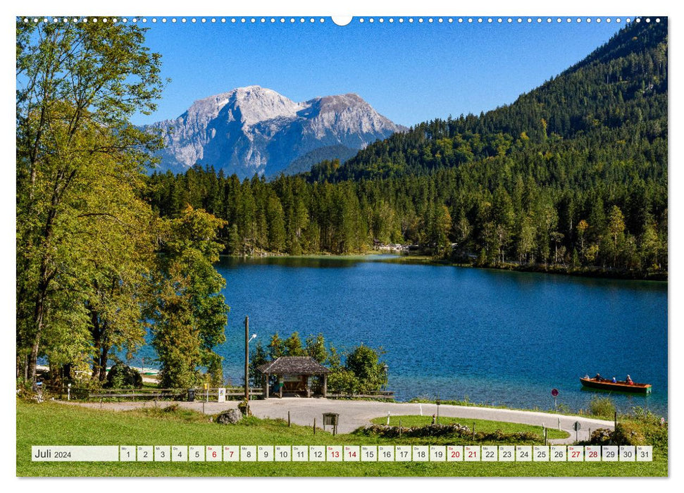 Unterwegs im Bergsteigerdorf Ramsau (CALVENDO Premium Wandkalender 2024)