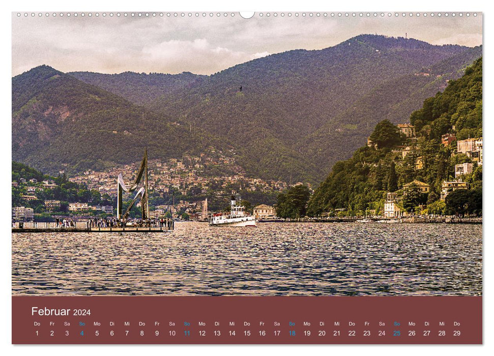 Von Limone Sul Garda nach Locarno (CALVENDO Wandkalender 2024)