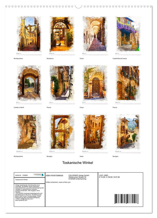 Tuscan Angles (CALVENDO Premium Wall Calendar 2024) 