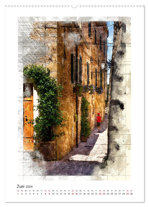 Tuscan Angles (CALVENDO Premium Wall Calendar 2024) 