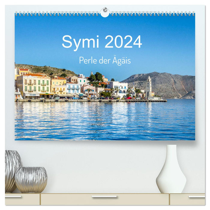 Symi 2024, Perle der Ägäis (CALVENDO Premium Wandkalender 2024)