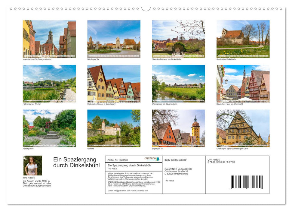 A walk through Dinkelsbühl (CALVENDO Premium Wall Calendar 2024) 