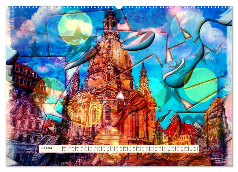 Grüße aus Dresden (CALVENDO Premium Wandkalender 2024)