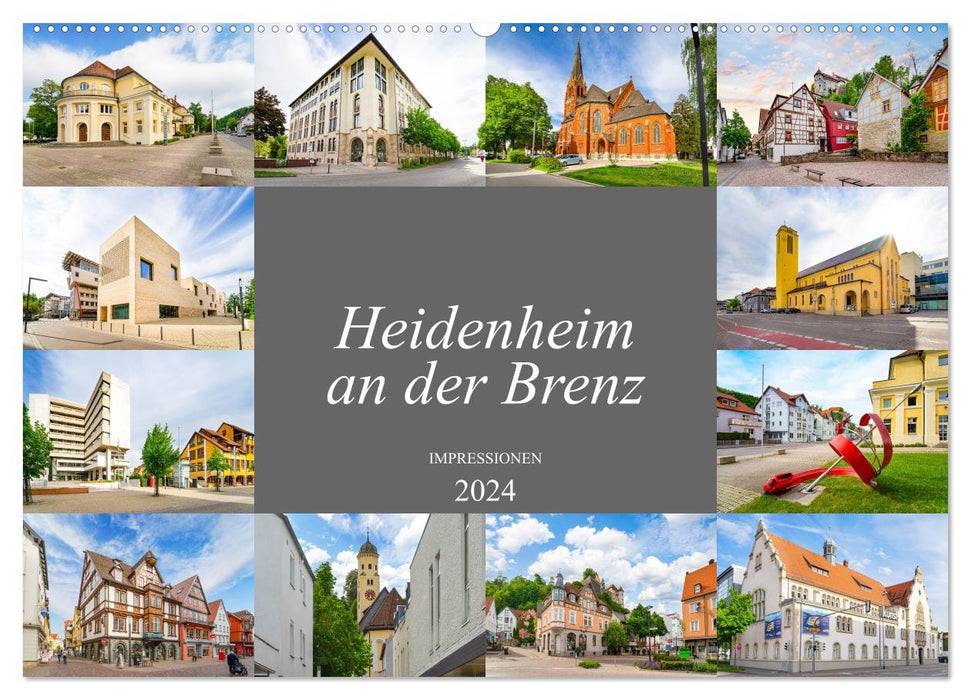 Heidenheim an der Brenz Impressionen (CALVENDO Wandkalender 2024)