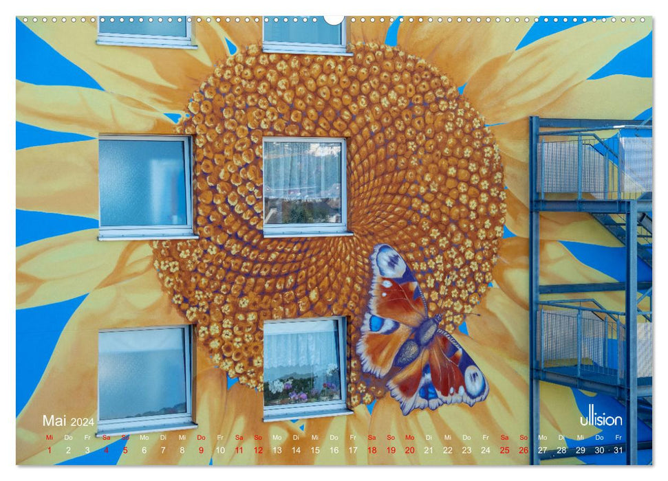 Art in architecture – facade design Brändströmstrasse 2-6 (CALVENDO wall calendar 2024) 