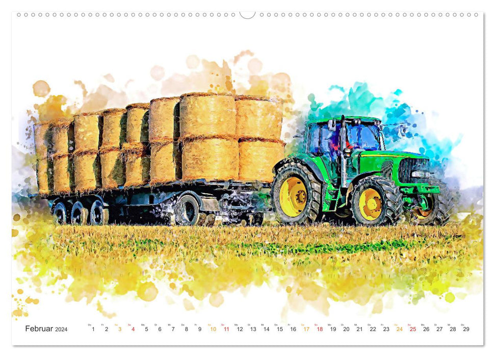 Agriculture - High-tech giants (CALVENDO Premium Wall Calendar 2024) 